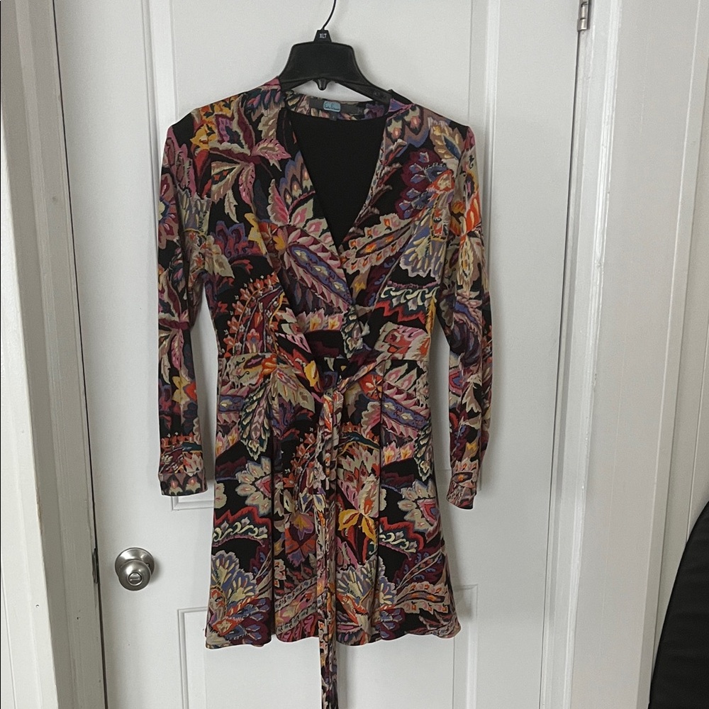 Eva Franco Vibrant Long Sleeve Dress